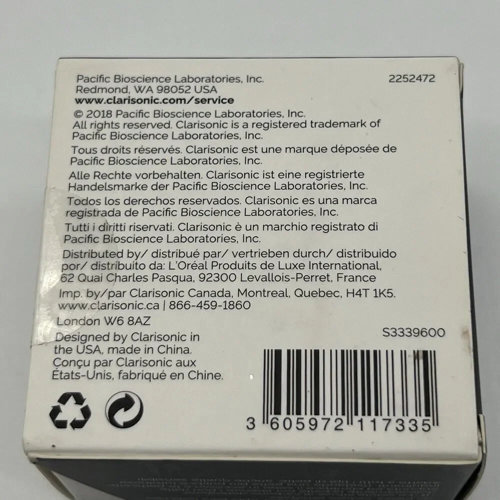 Clarisonic Charcoal Infused Cleansing replacement Brush - NEW IN BOX